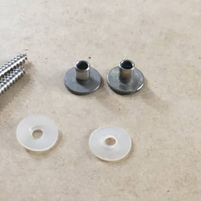 Two Philips Schaller Style Locking Strap Button Guitar Relic Parts Repair Aged image 6