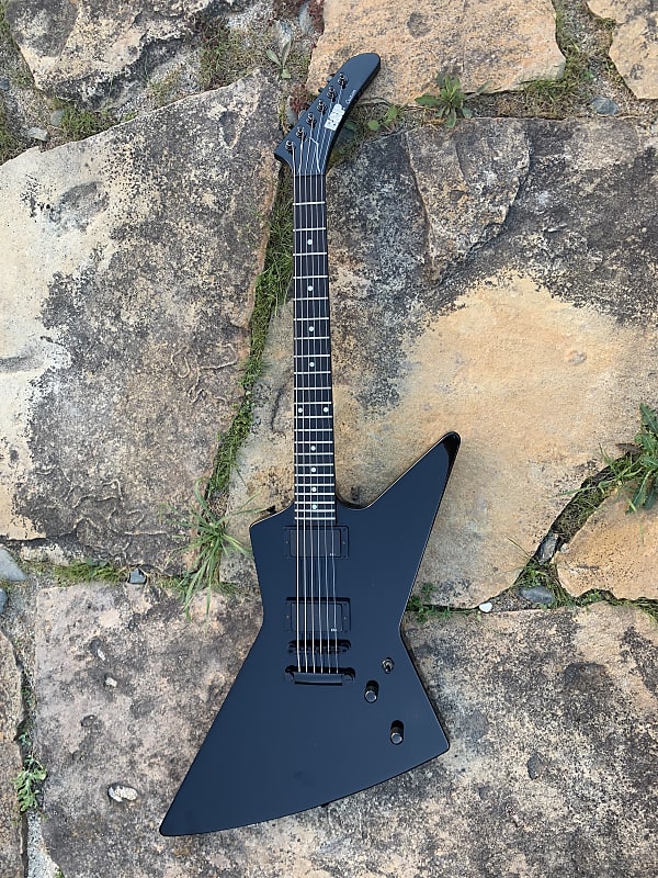 ESP MX 250 custom explorer 1992 Black NOS condition bell | Reverb