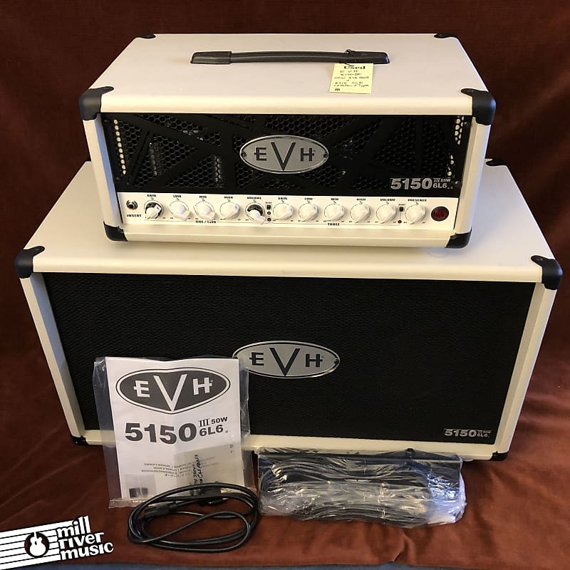 EVH 5150 III 6L6 3-Channel 50W Guitar Tube Head & EVH-212ST 2x12