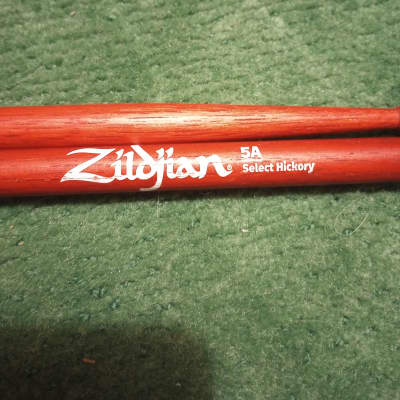 Zildjian Z5AR Hickory Series 5A Wood Tip Drum Sticks 2010s - Red image 2
