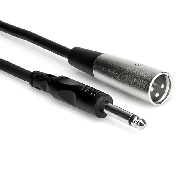 Hosa PXM-103 1/4" TS Male to XLR3M Unbalanced Interconnect Cable - 3' image 1