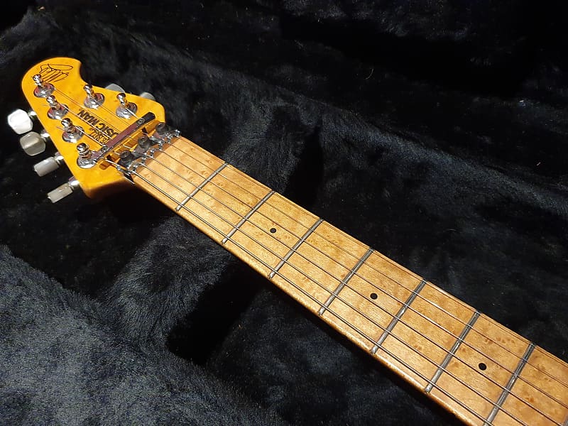 RARE 1992 Ernie Ball Music Man EVH Eddie Van Halen Signature Guitar Trans  Gold Quilt Top