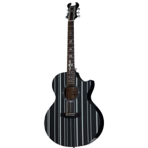 Schecter SYN AC-GA SC Synyster Gates Signature Acoustic/Electric Gloss Black w/ Silver Pinstripes