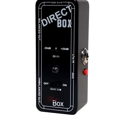 Hot Box 331 DI Box Gain Control & Cab Simulator Switch Guitar / Bass DI New Release image 2