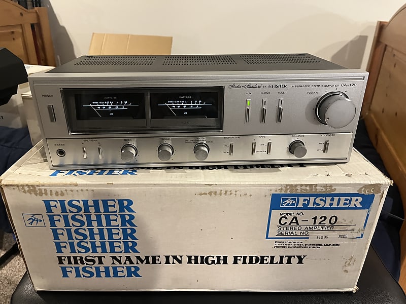 Fisher CA 120, FM 120, 1977 Silver | Reverb Fisher CA 120, FM 120, 1977 Silver | Reverb