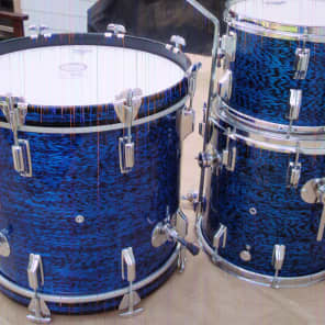 Rogers Bop 1967 Blue Onyx Drumset - Free CONUS Shipping image 3