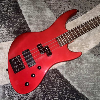 Guild Pilot 1986 - Candy Apple Red Bass Guitar W/Bartolini Bridge Pickup image 2