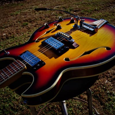 Conrad 40080 Barney Kessel 1973 Sunburst.  Made in Japan. Incredible. Rare. Excellent  Kasuga Guitar image 5