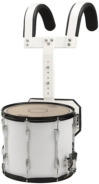 Sound Percussion Labs MSD1311WH 13x11" Marching Snare Drum with Carrier image 1