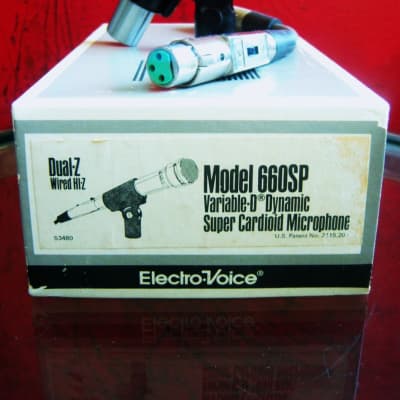 Vintage 1970's Electro-Voice 660 Supercardioid Dynamic Microphone dual Z w accessories 664 664A 666 676 image 3