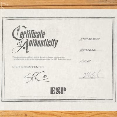 ESP Stephen Carpenter Signature STEF B-8 Baritone 8-String Guitar Black image 11