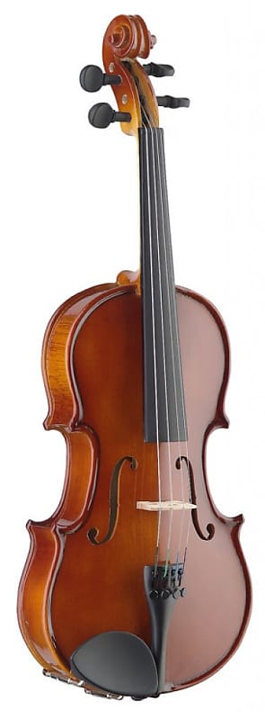 Stagg 1/4 solid maple violin w/ ebony fingerboard and standard-shaped soft case image 1