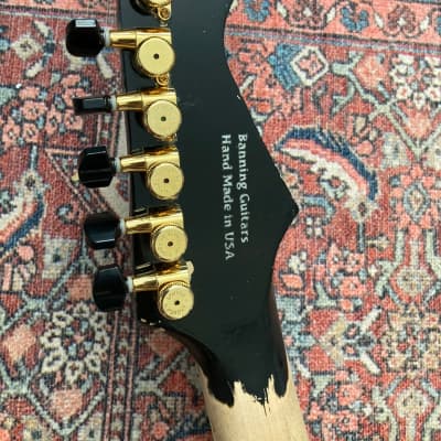 Banning Guitars 335 Handmade Northern California + Bigsby + Lambertone 2015 - Ebony image 8
