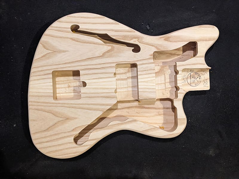 JM Guitar body, US Made, Half Hollow, Ash, #5-1251 image 1