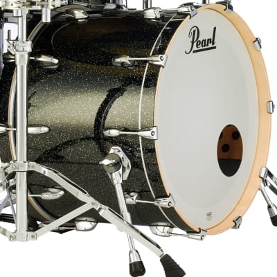 STS2414BX/C316 Pearl Session Studio Select 24x14 Bass Drum BLACK HALO GLITTER image 1