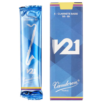 Vandoren Bass Clarinet V21 Reeds Strength 4.5, Box of 5 image 1