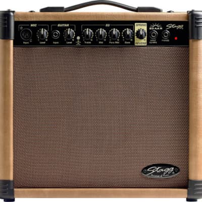 STAGG 20W Acoustic Guitar Amplifier with Spring Reverb Plus 1x6.5" Speaker for sale