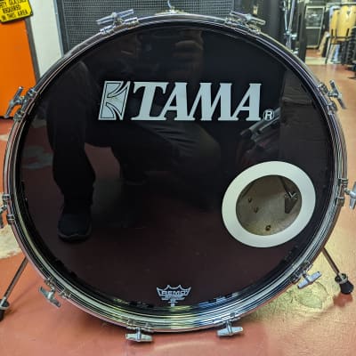 Closet Find! 1970s Tama Japan Imperialstar Midnight Blue Wrap 14 x 22" Bass Drum - Looks & Sounds Great! image 8