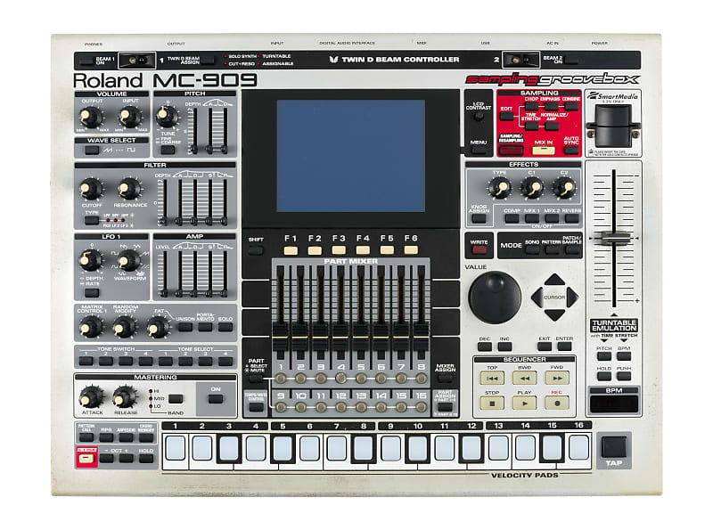 鍵盤楽器 roland mc-909 Roland MC-909 Synth Production Controller Synthesizer Vintage Rare