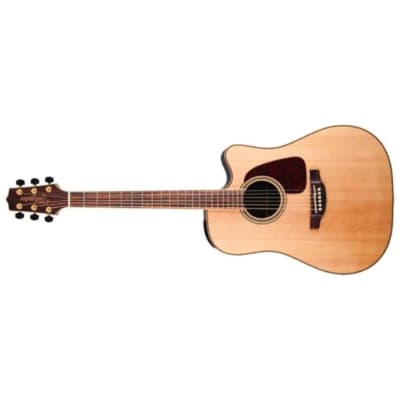 Takamine GD93CE-NAT Dreadnought Cutaway 6-String Right-Handed Acoustic-Electric Guitar with Solid Spruce Top, Mahogany Neck, and Slim Mahogany Neck (Natural) image 2