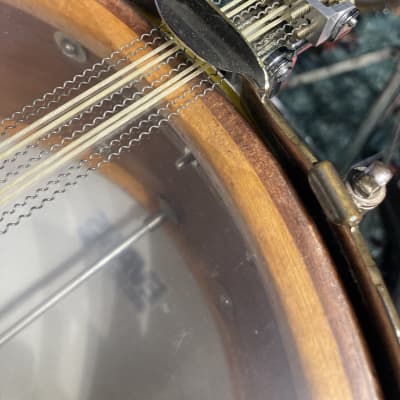 Ludwig & Ludwig 1932 - 14x6.5" No. 242. "Super Ludwig" Solid Walnut Shell Snare Drum, (Restored) 70's Throw-Off image 21