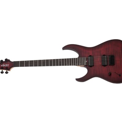 Schecter Sunset-6 Extreme Left Handed Electric Guitar - Scarlet Burst image 4