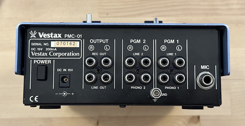 【美品】Vestax DJミキサー PMC-01 ブルー Vestax PMC01 DJ mixer, vintage, blue metallic, parts/repair