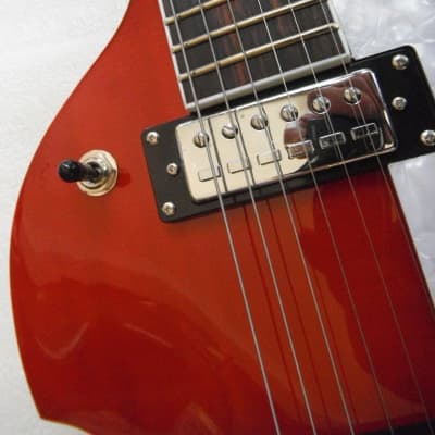 New Hofner Violin 6 String Guitar HI-459-RD Red image 3