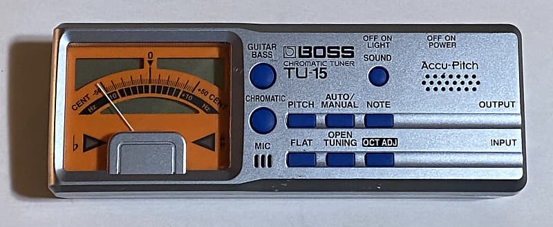 BOSS Roland TU-15 Chromatic Tuner, Drop D, Etc. with Accu-Pitch