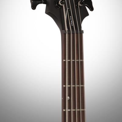Schecter Stiletto Stealth-5 Electric Bass, 5-String, Satin Black image 7