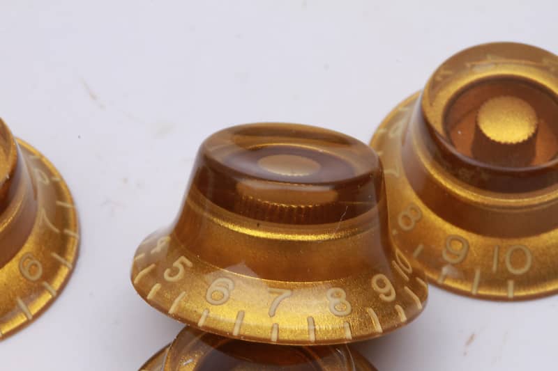 Area59' Vintage Authentic Gold Tophat Set of 4 Real CAB fits US/CTS-Gibson®  Pots.