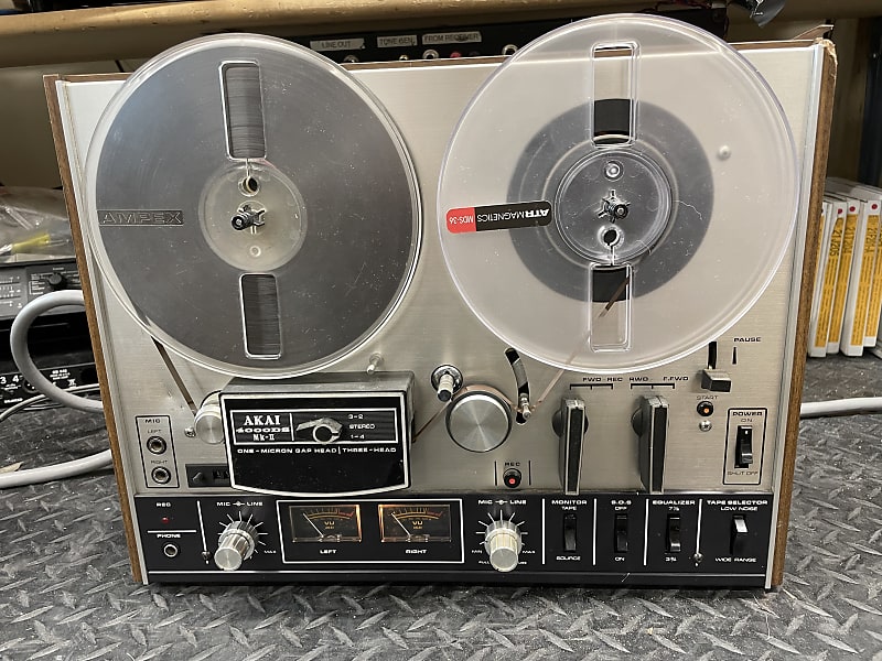 Akai 4000 Mk II 1/4 track reel to reel tape recorder SERVICED! 1976
