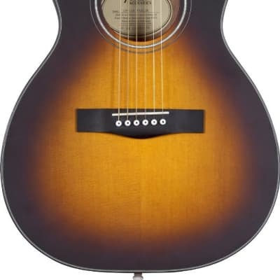 Fender CP-100 Classic Parlor Acoustic Guitar, Vintage Sunburst image 1