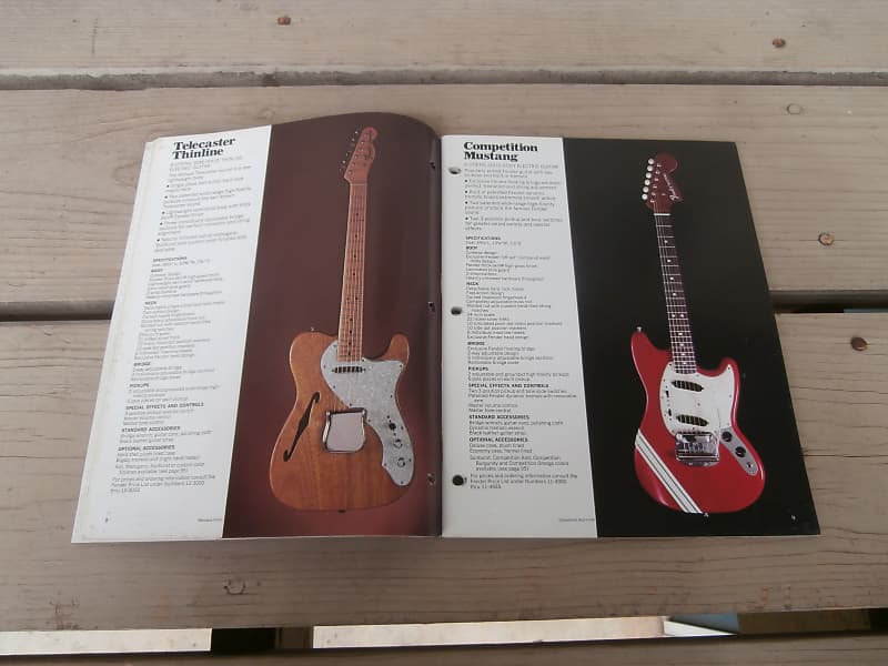 趣味 Vintage 1970 Fender Full Lineup Catalog 1970 Fender Guitar And Bass Catalog, Part 1 >> Vintage