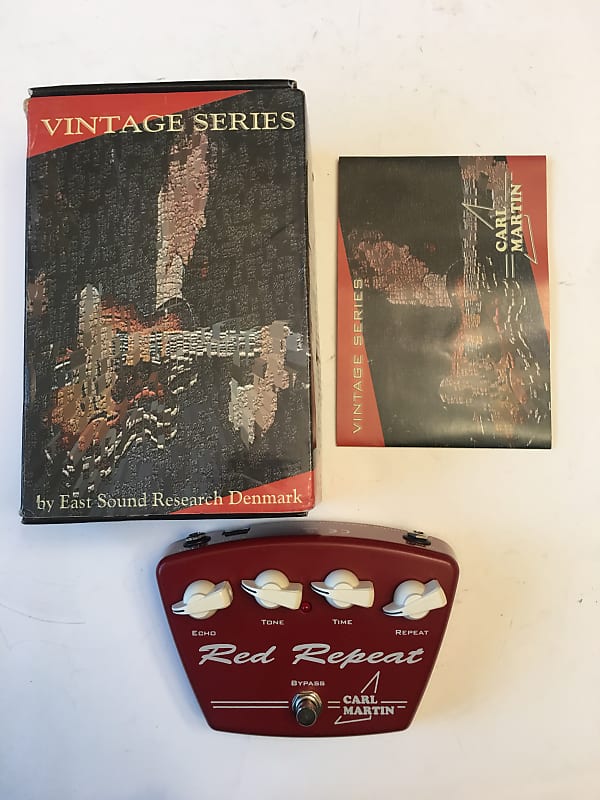 Carl Martin Red Repeat V1 Digital Delay Echo Vintage Series Guitar Effect Pedal image 1