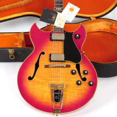 Gibson Barney Kessel Custom 1968 Sunburst ~ Hang Tags! ~ Flamed Maple ~ Original Case image 1