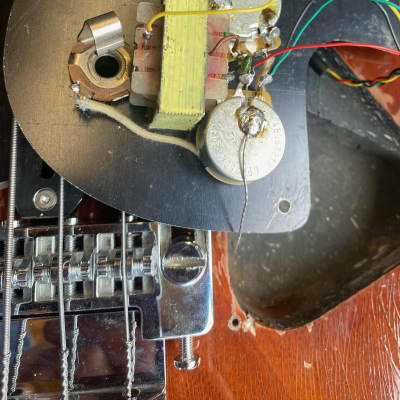 1971 Dan Armstrong London 342 Sliding Pickup Bass Guitar (Short Scale) image 9