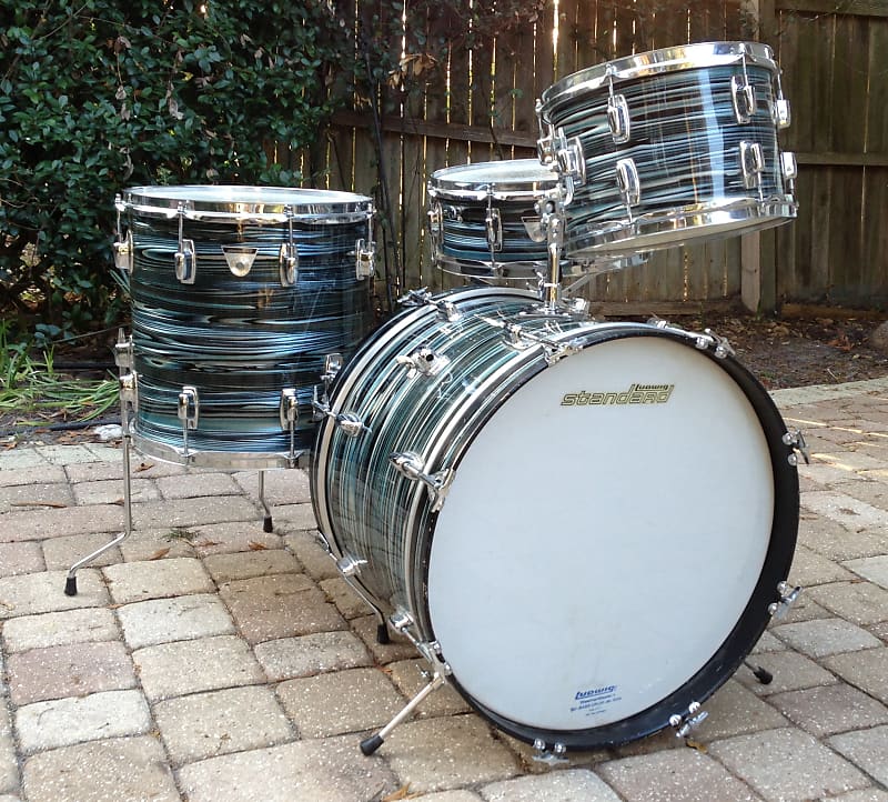 Ludwig S-300 Standard Series Drum Set with 20" Bass Drum 1969 - 1974 image 3