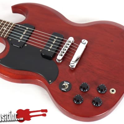 2011 Gibson SG Special 60s Tribute Left-Handed Electric Guitar Satin Cherry image 3