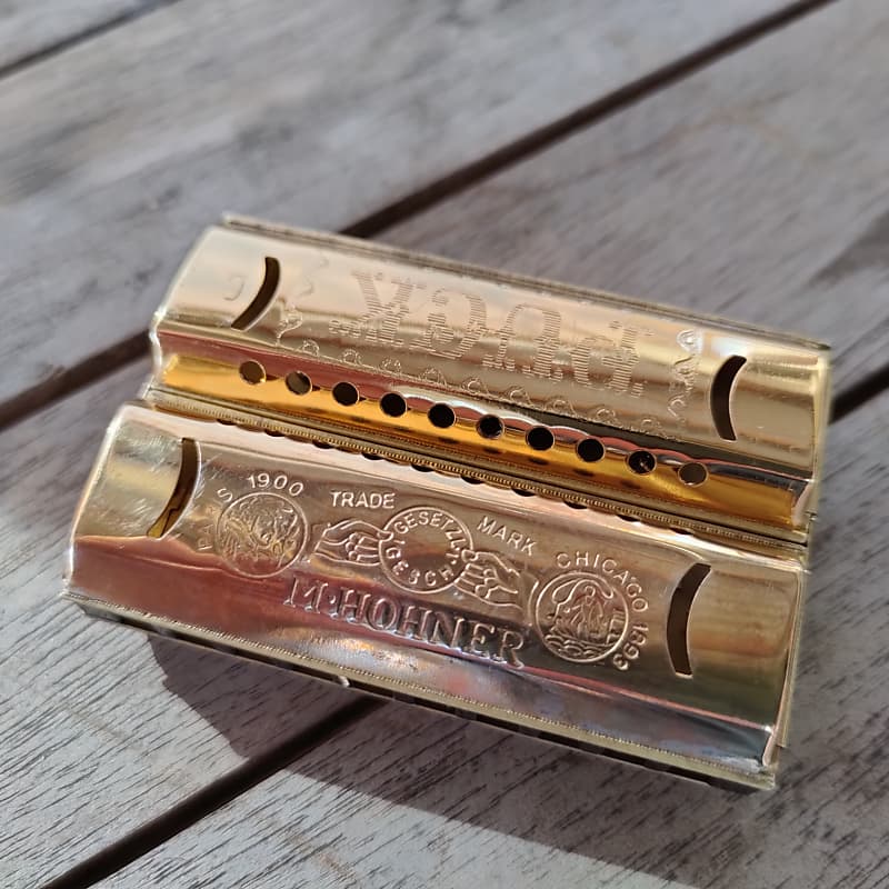 Hohner Double Puck Harmonica, Double-sided G/C, 10-hole
