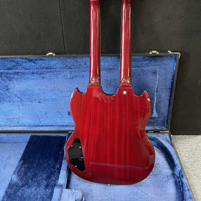 Burny  RSG-140JP Double Neck guitar MIJ 1990's Red Jimmy Page EDS-1275 copy  W/OHSC image 10