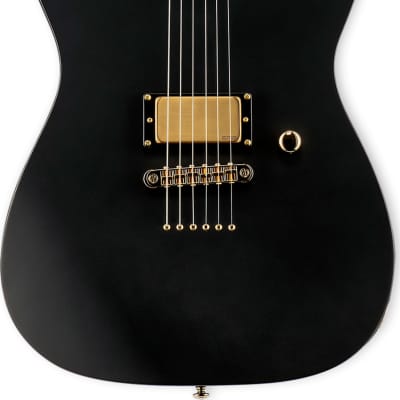ESP LTD AA-1 Alan Ashby Signature Electric Guitar, Black Satin w/ Hard Case image 1