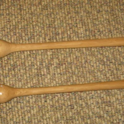 ONE pair new old stock Adams CD9 Cloyd Duff # 9 Hickory Flip Stick (Timpani Flip Stick) CORE: Both cores on one piece turned hickory with bulb shaped wood on one end and small felt ball opposite / TONE COLOR: Extremely bright to general, similar to # 3 image 11