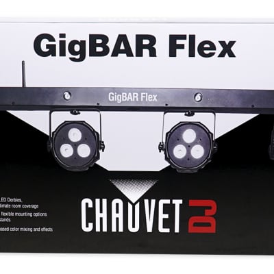 Chauvet DJ GigBAR Flex Lighting System w/ 2) Derby+2) Par Can Lights+Footswitch image 10