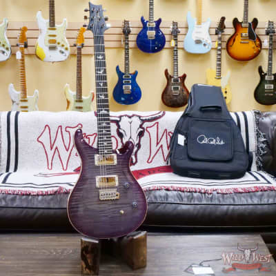 Paul Reed Smith PRS Wild West Guitars Special Run CE 24 Painted Black Neck 57/08 Covered Pickups Faded Grey Black Purple Burst 7.60 LBS image 4