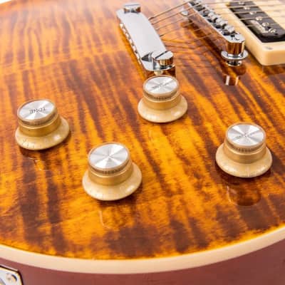 Vintage V100AFD Reissued Paradise Flamed Amber | Reverb Vintage V100AFD Reissued Paradise Flamed Amber | Reverb