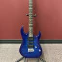 Ibanez GRX70QA Electric Guitar Blue Brst. w Soft Case