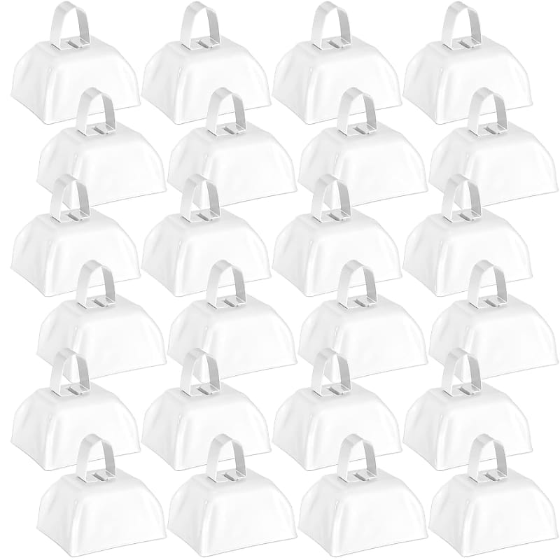 12 Pack Metal Cow Bells Noise Makers With Handle 3 Inch Hand Percussion  Cowbells Bulk Loud Call Bell For Sporting Events Cheering Football Games  Team Spirit Weddings Party Noisemakers (Blue)