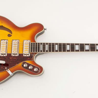 Eastwood Airline H78 Honeyburst w/ Original Hard case image 3
