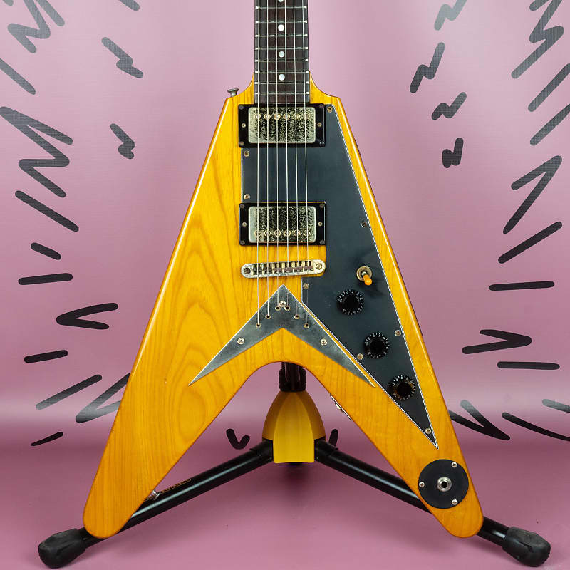 Greco FV-900 Flying V 1978 Natural Ash MIJ FujiGen